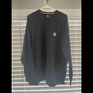 Carhart Relaxed Fit Men’s Size XL Long Sleeve Black T Shirt